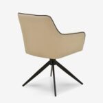Swivel chair debra beige black (2)