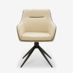 Swivel chair debra beige black (4)