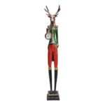 Table clock gentleman deer