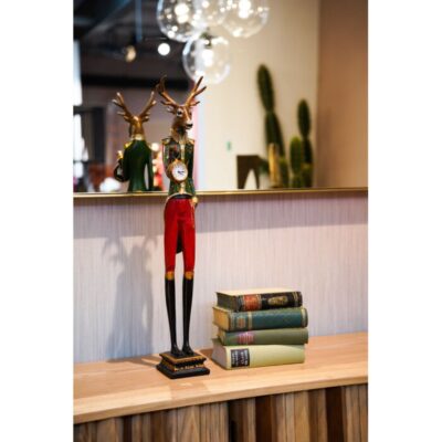 Table clock gentleman deer (2)