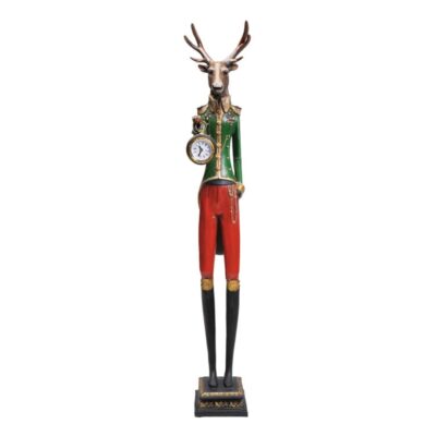 Table clock gentleman deer
