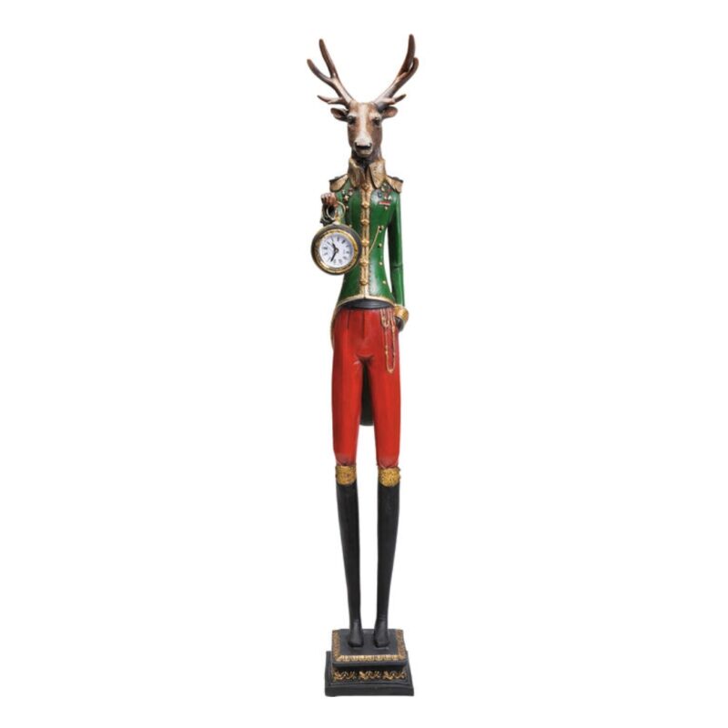 Table clock gentleman deer