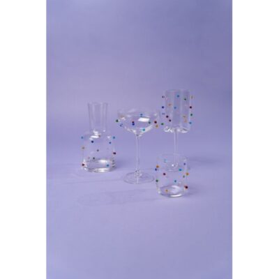 Wine glass party dots 23cm (2)