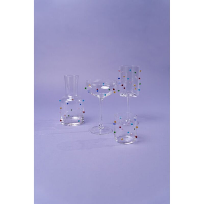 Wine glass party dots 23cm (2)
