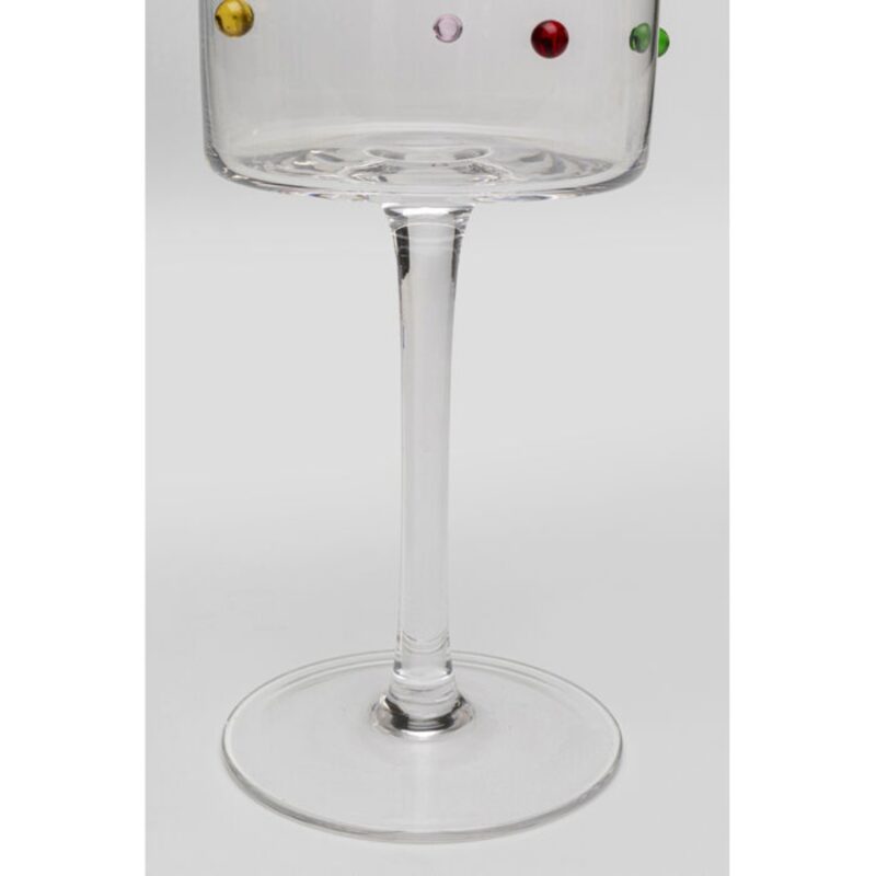 Wine glass party dots 23cm (5)
