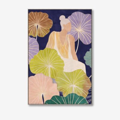 Picture floral lady 2 60x90cm