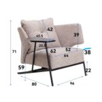 Armchair Taylor Beige Tray (3)