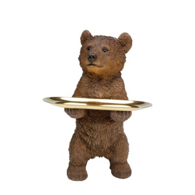 Deco Figurine Butler Standing Bear 35cm