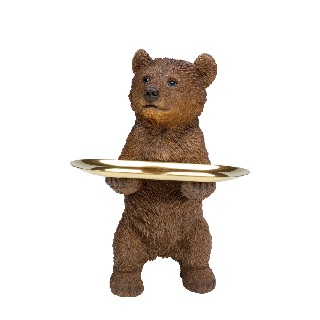 Deco Figurine Butler Standing Bear 35cm