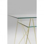 Desk polar brass matt 8mm tempered glass (10)