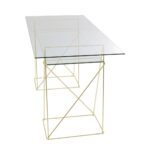 Desk polar brass matt 8mm tempered glass (6)