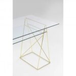 Desk polar brass matt 8mm tempered glass (9)