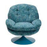 Swivel armchair cosy blue (3)