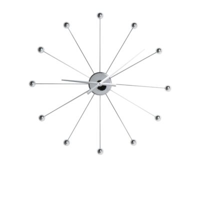 Wall Clock Like Umbrella Balls Chrome