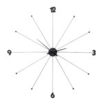 Wall Clock Like Umbrella Black