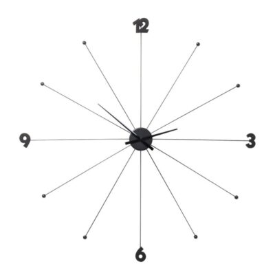Wall Clock Like Umbrella Black