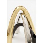Candle holder bow duo chrome 21cm (12)