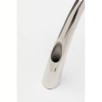 Candle holder bow duo chrome 21cm (13)