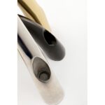 Candle holder bow duo chrome 21cm (14)