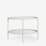 Coffee table jens ivory oval 64x44cm