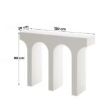 Console rhome semiarch white 120cm (9)