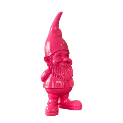 Deco figurine gnome pink 46cm