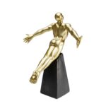 Deco figurine jumper gold 37cm (4)