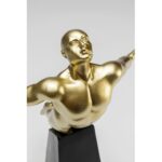 Deco figurine jumper gold 37cm (6)