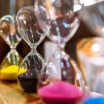 Hourglass timer yellow 20cm (5)