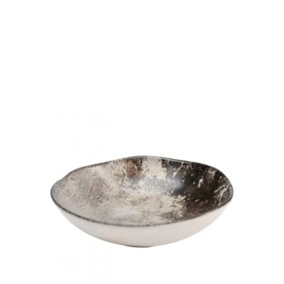 Plate deep savannah brown grey matt Ø20cm