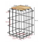 Side table trellis 35x35cm (8)