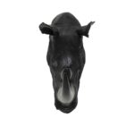 Wall object rhino head antique black 22x43cm (6)