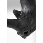 Wall object rhino head antique black 22x43cm (7)