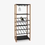 Wine rack isaac black 50x122cm (3)