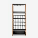 Wine rack isaac black 50x122cm (4)