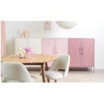 Cabinet cambridge metallic pink 40x35cm