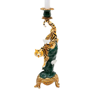 Candle holder elegant tiger 33cm (1)
