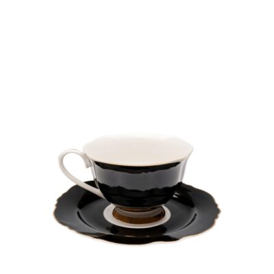 Coffee cup harlequin black (2 part)