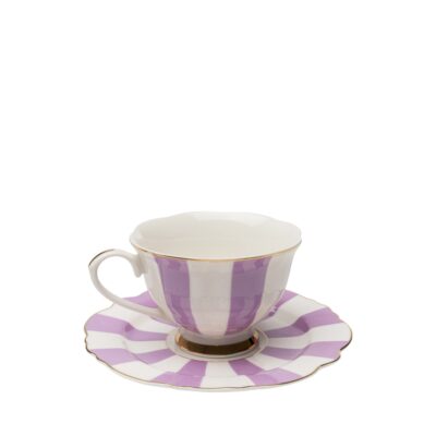 Coffee cup harlequin purple (2 part)