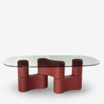 Coffee table leggos terracotta 220x120cm