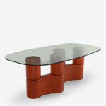 Coffee table leggos terracotta 220x120cm (2)