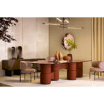 Coffee table leggos terracotta 220x120cm (5)