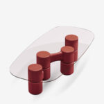 Coffee table leggos terracotta 220x120cm (7)