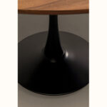 Coffee table schickeria walnut black Ø110cm (6)