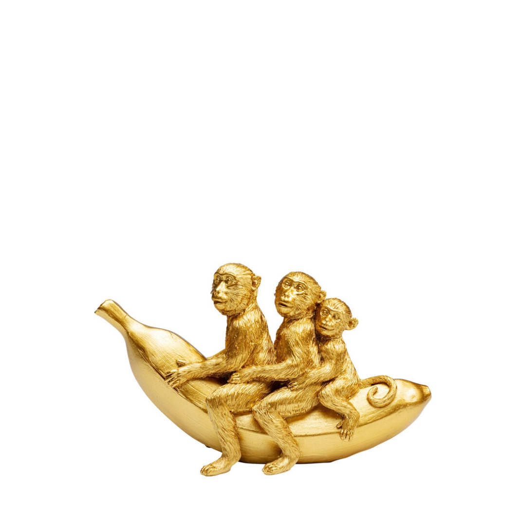 Deco figurine banana ride 12cm