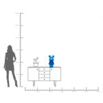 Figurinë Deko me ngjyrë blu 51cm (14)