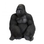 Deco figurine monkey gorilla side xl black 76cm