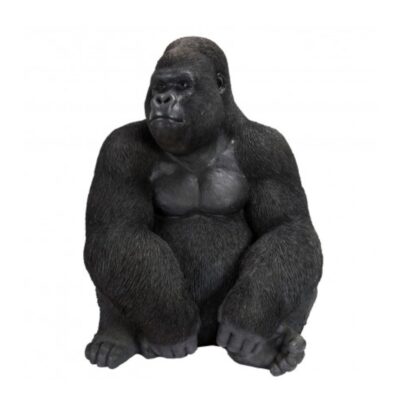 Deco figurine monkey gorilla side xl black 76cm