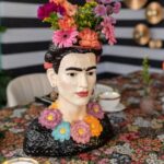 Deco vase style muse flowers 34cm (3)