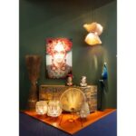 Deco vase style muse flowers 34cm (6)